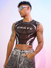 ADSH Poof Store Brave Sheer Crop Top