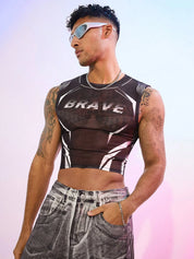 ADSH Poof Store Brave Sheer Crop Top