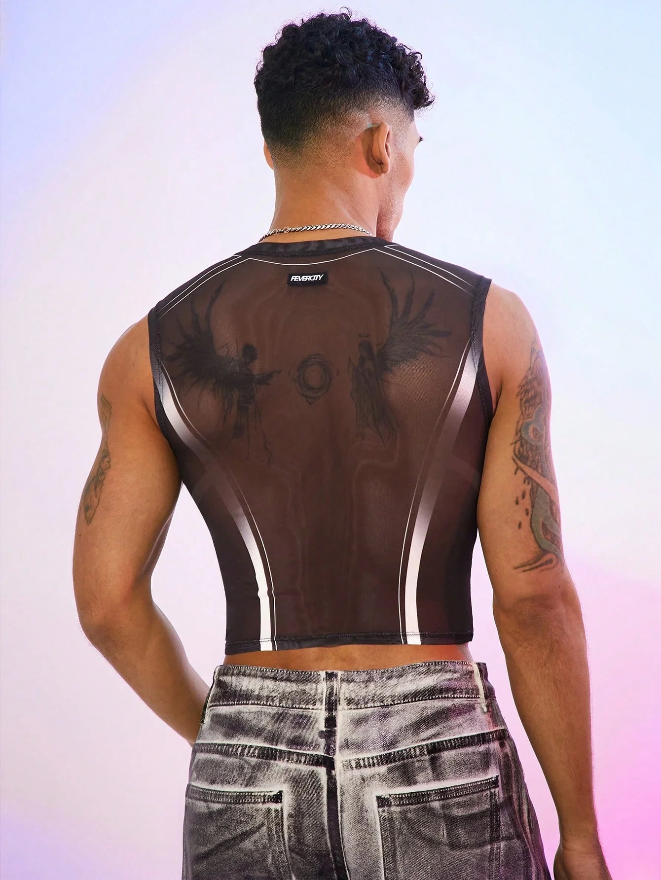 ADSH Poof Store Brave Sheer Crop Top
