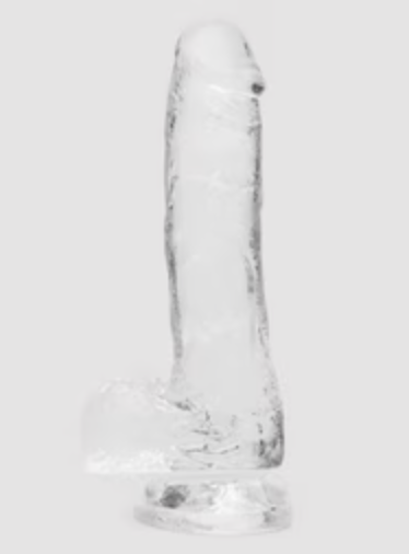 Clear Jelly Suction Dildo