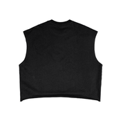 Poof Black French Terry Boxy Tank Top