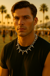 Bane Studed Chocker Necklace